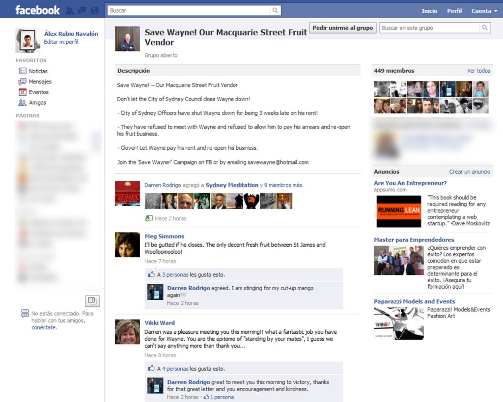 El grupo en Facebook para salvar a Wayne